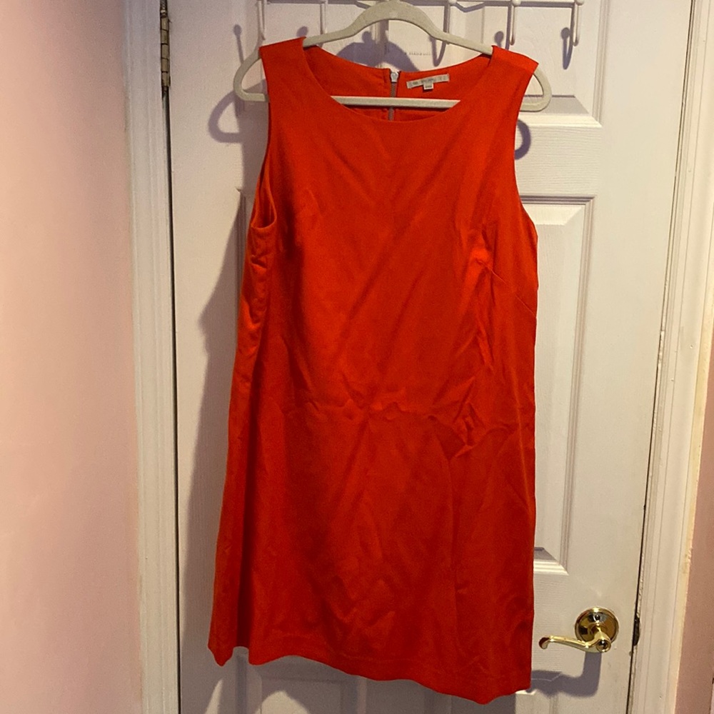 Red Gap Shift Dress
